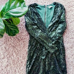 Charlotte Russe Green Sequin Dress